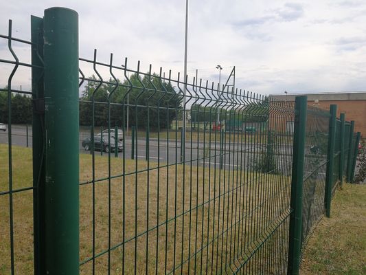 3d Curvy Galvanized Welded Wire Mesh Pagar 3D Triangle Mesh