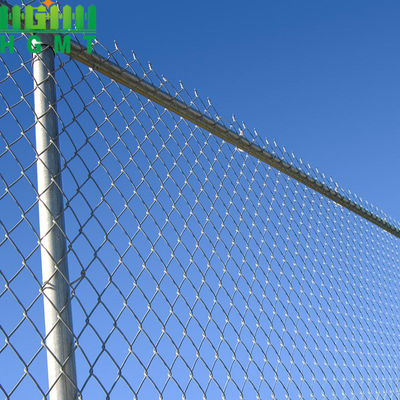 Hitam Chain Link Kain Wire Mesh Perkebunan Properti Pagar 6ft 7ft 8ft