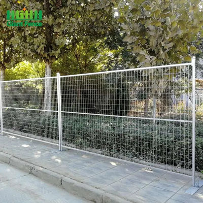 Keamanan Hot Dip Galvanized Temporary Fence Kanada Standar Temporary