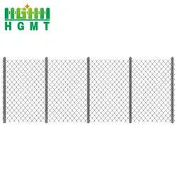 Silver Post Chain Link Temporary Fence Hot Dip Galvanized