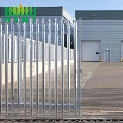 Disesuaikan 2400mm Steel Palisade Security Fencing Heavy Duty Panel Curved Top W Bentuk