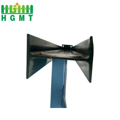 W Bagian 1500mm Galvanized Steel Palisade Pagar Dengan Razor Wire