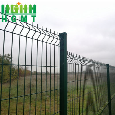 Pabrik Supply Yard Metal Rumah Gerbang Desain Hot Dip Galvanized 3D Curvy Wire Mesh Pagar