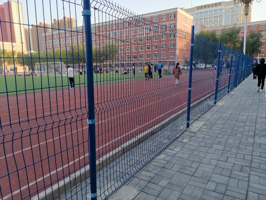 Kualitas tinggi Baja Galvanis Logam PVC Dilapisi 3d v Bending Melengkung Taman Pertanian Dilas Pagar Panel Wire Mesh