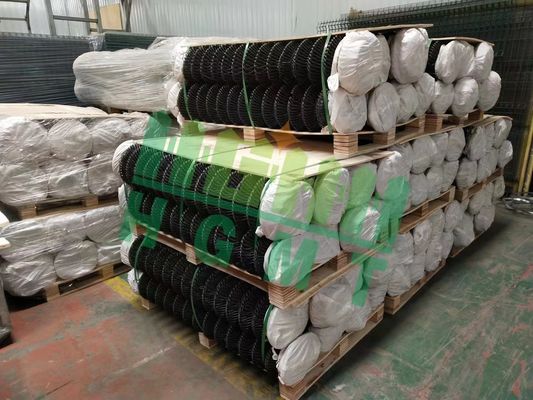 Aluminium Gulungan Pagar Kawat Siklon Rantai Jaring Berlian 6 Kaki 8 Kaki Kualitas Tinggi