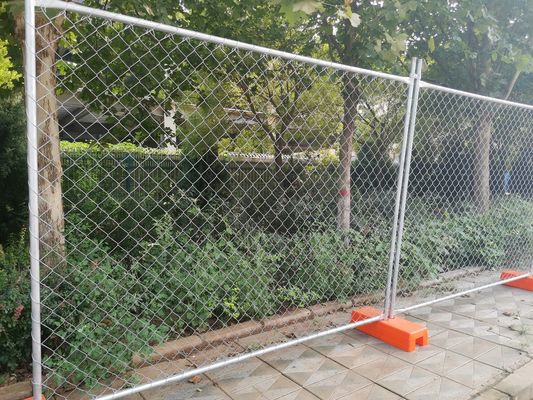 Portable Event Temporary Fence Panel Lima kaki Tinggi Australia Baja Temporary Fencing Untuk Situs Konstruksi