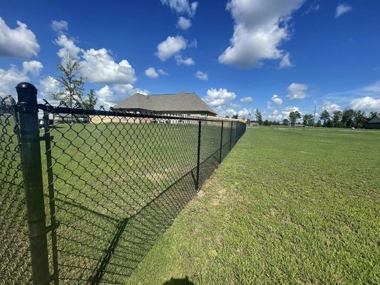 Grosir 6ft 7ft 9 Gauge 10 Gauge 11 Gauge Hitam Vinyl PVC Lapisan Hot Dip Galvanized Chain Link Pagar Untuk Dijual