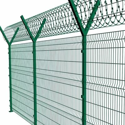 Kebun Bangunan Pasokan Bahan Metal Luar Ruang 3D Bending Curved Welded Steel Wire Mesh Panel Pagar Mudah dirakit