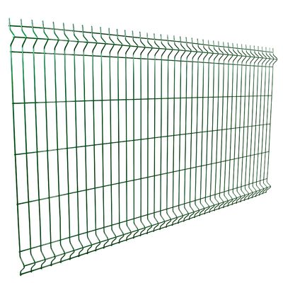 3D Curved Wire Mesh Fence Panel pagar taman mudah dirakit dengan lapisan PVC