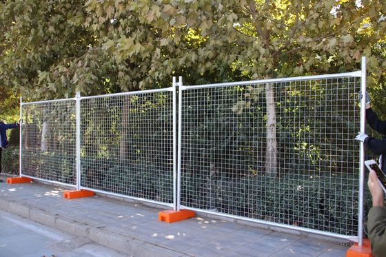 Australia Standar Temporary Pagar 1.8M*2.2M Dengan Bracket Removable Wire Mesh Pagar