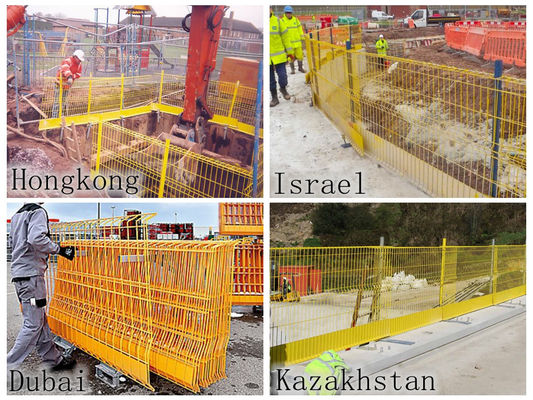 Penghalang Perlindungan Tepi yang tahan benturan dengan Rel Tengah yang Diperkuat