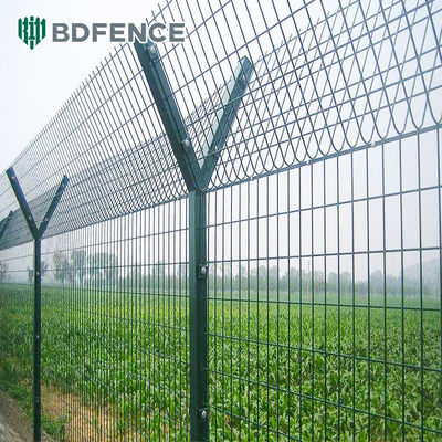 High Strength Airport Prison 2500mm aaa pagar Wire Mesh Untuk Mencegah Mendaki