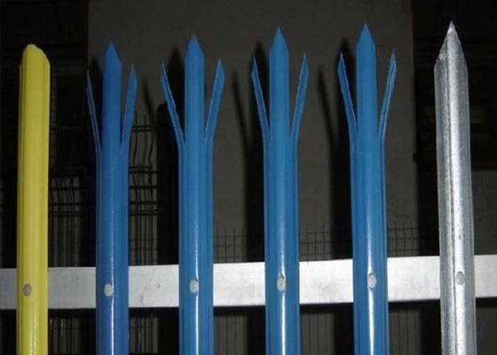 D Bagian Keamanan Palisade Pagar 1.5m Square Post