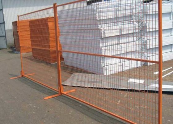Orange 2400mm Temporary Security Fence Aman Temporary Fencing