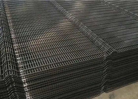 358 Metal Pagar Keamanan Powder Coating Anti Climb Dengan Bending