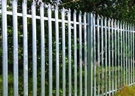 1.8m High Powder Coating Galvanized Palisade Fencing Triple Pointed Head