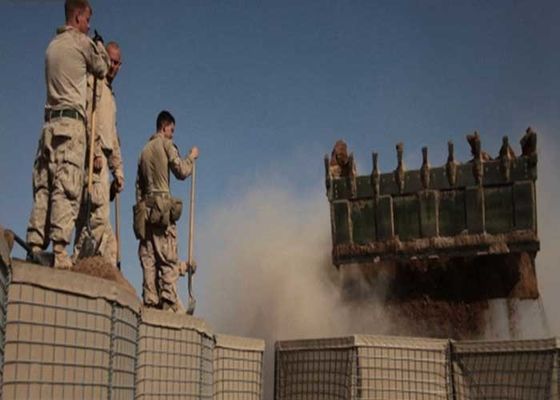 100*100mm Galvanized HESCO Baskets Brown Hesco Bag