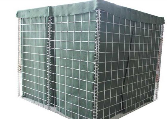 Perlindungan UV 75mmx75mm Gabion Wall Mesh Pertahanan dinding Gabion Basket