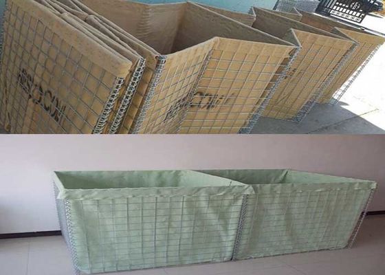 Galvanis Baja H2.1m HESCO Tembok Gabion Tembok Untuk Perlindungan Slope