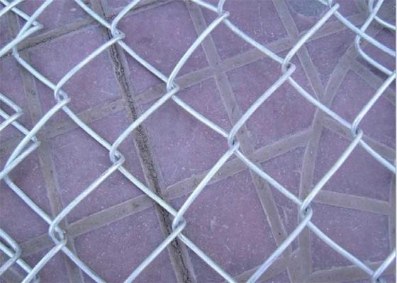 PVC dilapisi Diamond Mesh 8 Ft Cyclone Pagar 50 * 50mm