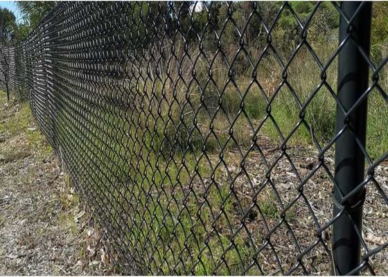 18 Gauge Hitam PVC Chain Link Pagar