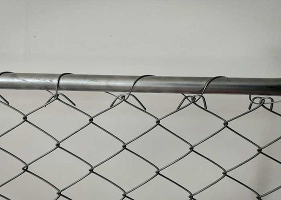 PVC Lapisan 100x100mm Portable Chain Link Pagar 12ft Temporary Situs Pagar