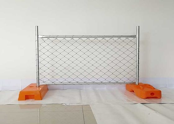 Tahan karat 6ftx10ft Chain Link Konstruksi Pagar 60g/M2 Galvanized