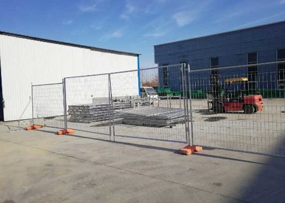 Portable 60g/M2 Galvanized Temporary Security Fence Tinggi 2,1m