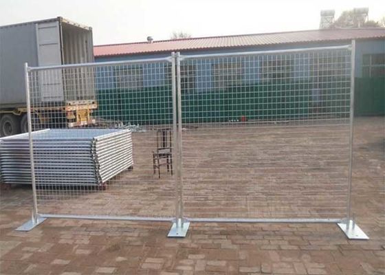 Q195 Q235 6ftX10Ft Galvanized Temporary Fencing OHSAS persetujuan