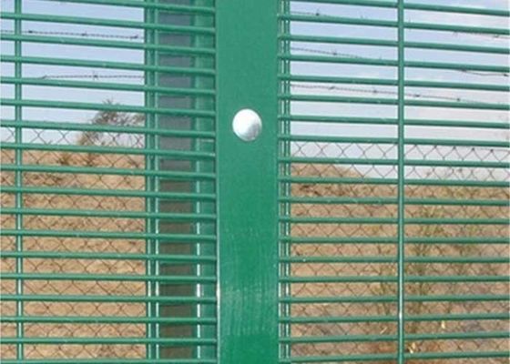 Substasiun PVC Lapisan Anti Climb Mesh 358 Anti Intruder Pagar