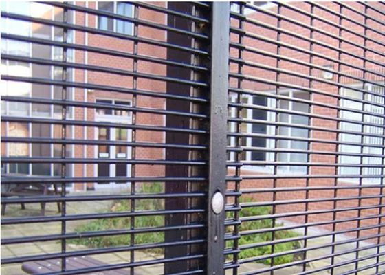 Hot Dip Galvanized 358 Anti Climb Pagar 2000 * 2400mm Sekolah Clear View Pagar