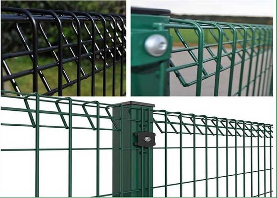 Roll Top 4mm BRC Welded Wire Mesh Fence Square Post