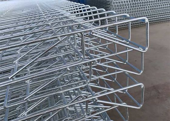 PVC dilapisi BRC Roll Top Welded Wire Mesh Pagar 100x300mm