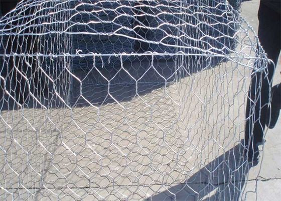 Zinc Coated Heksagonal Weaving Wire Mesh Untuk Gabion Wall