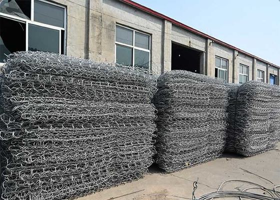 Pengendalian erosi Pagar Batu Gabion Galvanis ISO14001