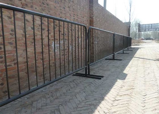 1.2m High Metal Crowd Control Barriers Barrikade Pedestrian Powder Coated