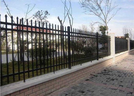 Pengelasan 2400X1500mm Tubular Steel Fence Untuk Jalan Raya