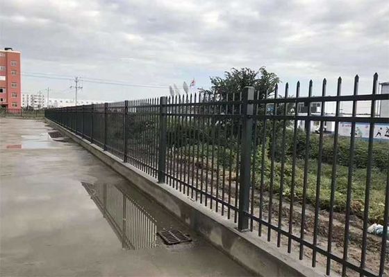 Fence baja tabung galvanis flat top Metal rod Fencing