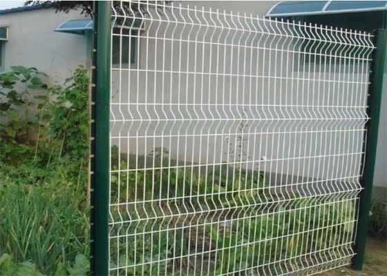 3D melengkung 50 * 200mm Peach Post Pagar Galvanized PE Lapisan