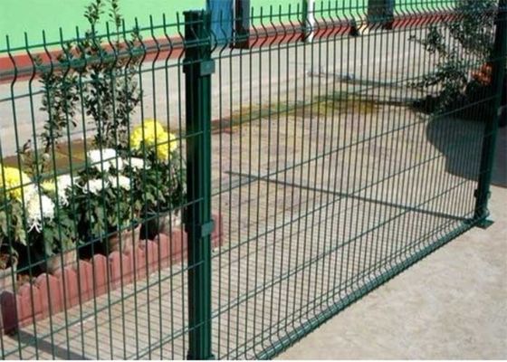 3D Welded 40mm Square Post Security Steel Fence Tinggi 1,8m