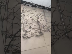 Kotak Gabion Galvanis yang Diperlakukan Panas Besi / Wire Mesh Gabion Heksagonal