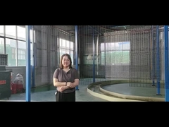 Pagar 3D berwarna hijau dibuat seperti ini