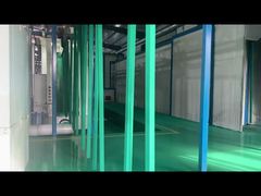 tiang persegi dilapisi bubuk hijau